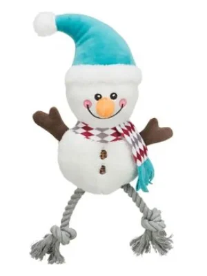 Exclusieve Aanbieding Vánoční hračka pes Xmas SNOWMAN plyš/bavlna 41cm TR