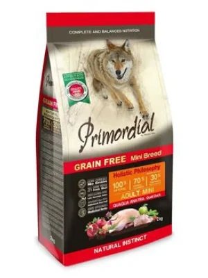 Exclusieve Aanbieding Primordial Dog GF Mini Adult Quail&Duck 6kg