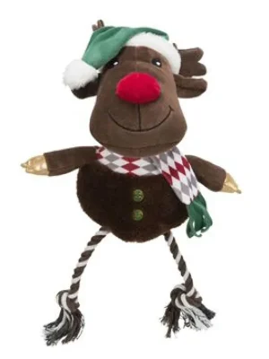 Vánoční hračka pes Xmas REINDEER plyš/bavlna 49cm TR Nu Kopen