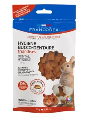 Francodex pochoutka Dental pro hlodavce a králíky 50g Gratis Retour