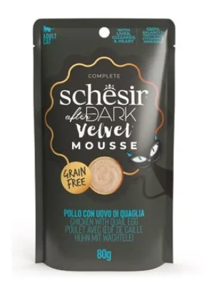 Gecertificeerd Schesir Cat kapsa After Dark Velv.Mousse kuře/vejce80g