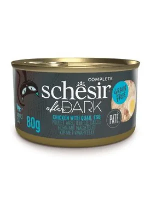 Schesir Cat konz. After Dark Paté kuře/vejce 80g Voordeelprijs