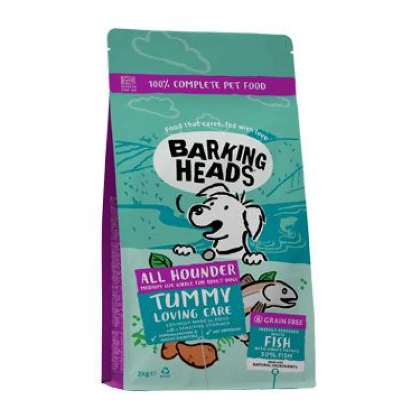 Weekendaanbieding BARKING HEADS All Hounder Tummy Lovin‘ Care Fish 2kg