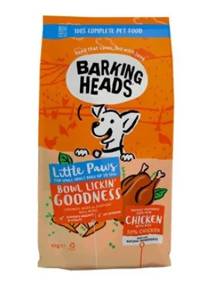 BARKING HEADS Little Paws Bowl Lickin Good Chick 6kg Snelle Levering