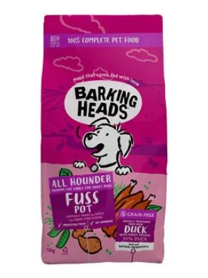 BARKING HEADS All Hounder Fuss Pot Duck 12kg Favoriet