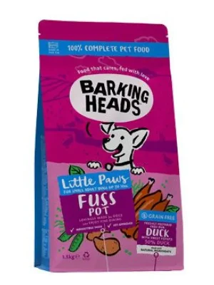 Voordeelprijs BARKING HEADS Little Paws Fuss Pot Duck 1,5kg