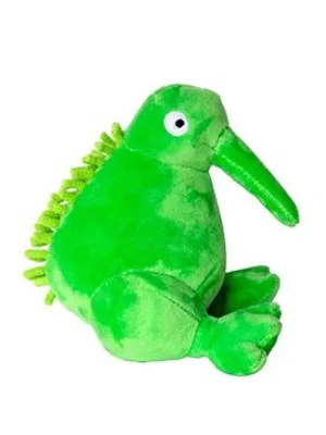 Hračka pes PLUSH plyš,pískací,zelená 16cm Kiwi Weekendaanbieding