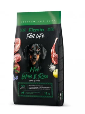 Superprijs Fitmin For Life Dog Lamb & Rice Mini 12 kg
