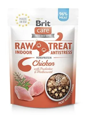 Direct Beschikbaar Brit Raw Treat Cat Indoor&Antistress, Chicken 40g