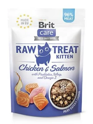 Brit Raw Treat Cat Kitten, Chicken&Salmon 40g Lage Prijs