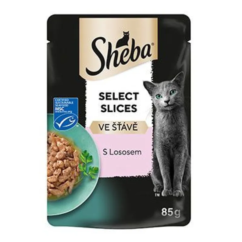 Alleen Vandaag Sheba kapsa Select Slices s lososem 85g