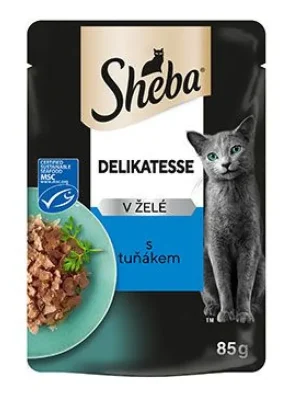Sheba kapsa Delikatesse s tuňákem 85g Laatste Versie