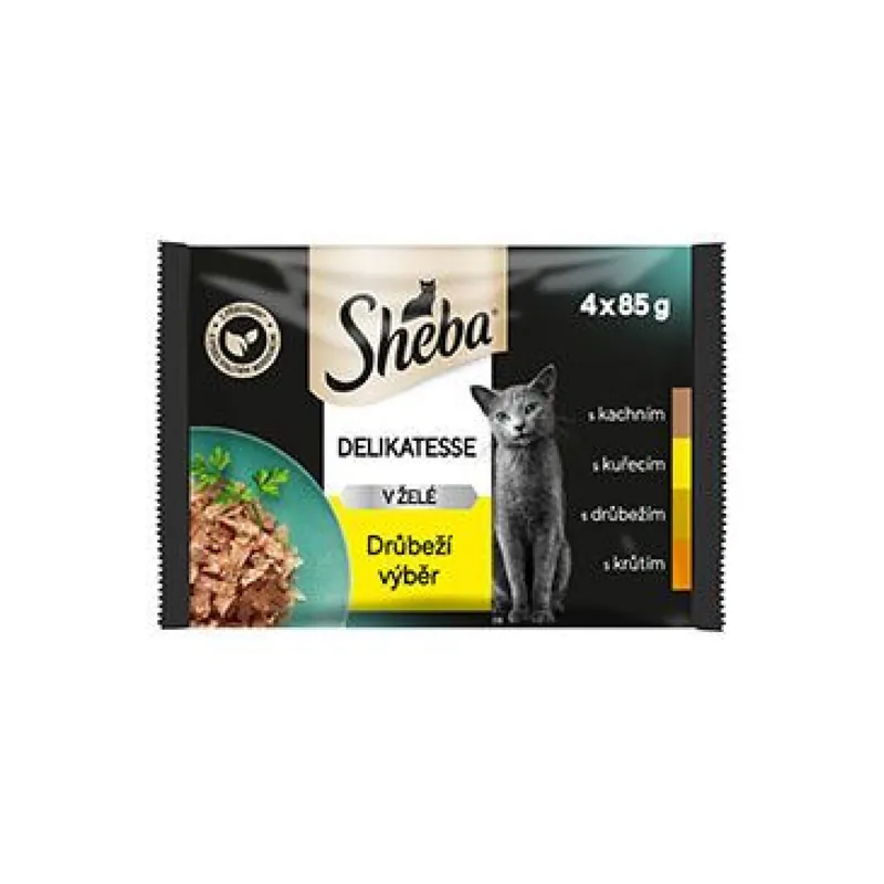 Dagaanbieding Sheba kapsa Delikatesse drůbeží výběr 4x85g