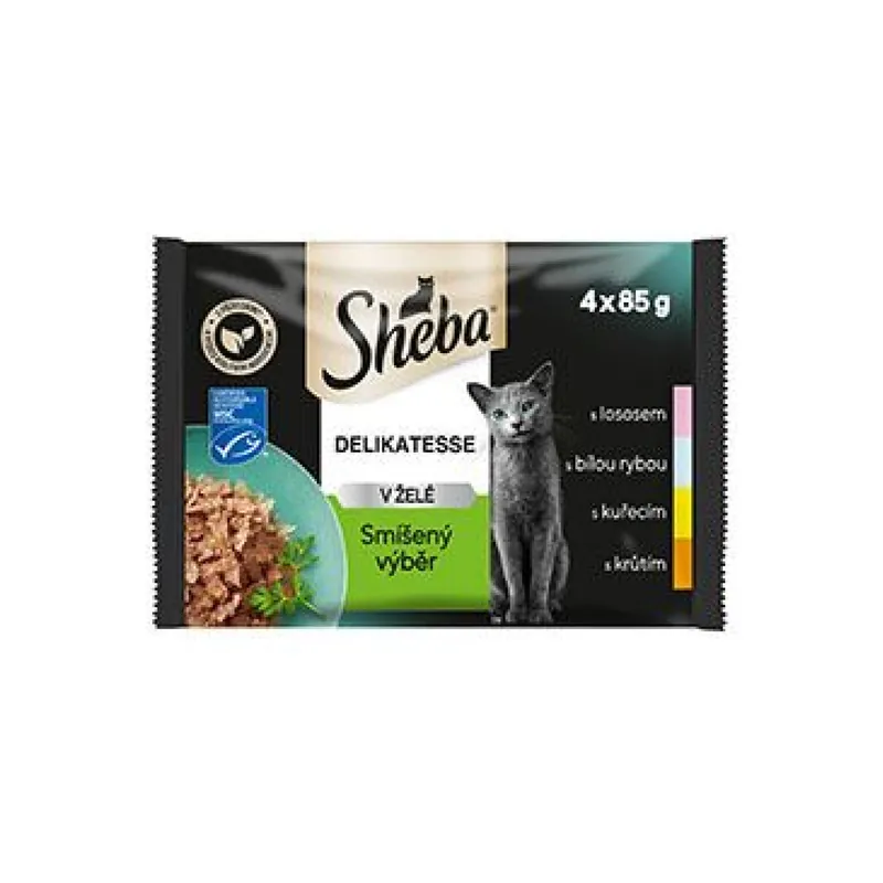 Sheba kapsa Delikatesse mix výběr 4x85g Laatste Versie