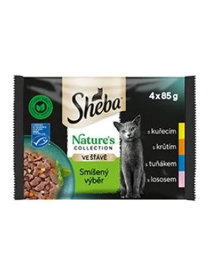 Gecertificeerd Sheba kapsa Nature‘s Collection mix výběr 4x85g