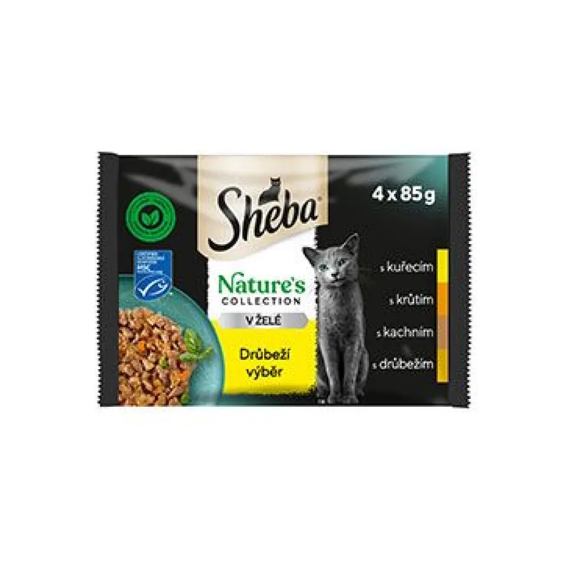 Betrouwbaar Sheba kapsa Nature‘s Collection drůbeží výběr 4x85g