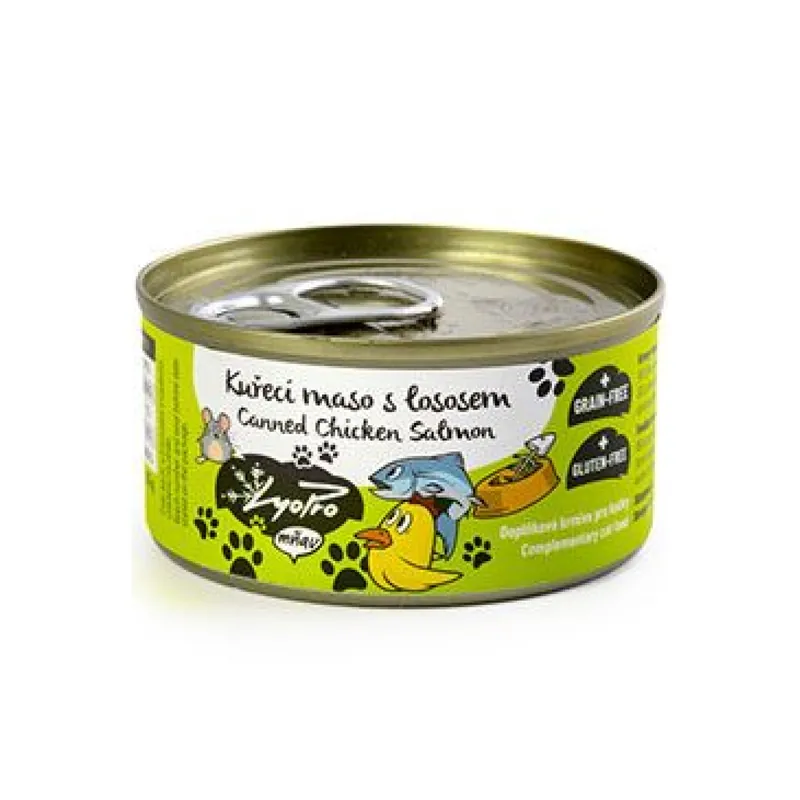 Lyopro mňau konz. Kuřecí maso s lososem 85g Express Levering