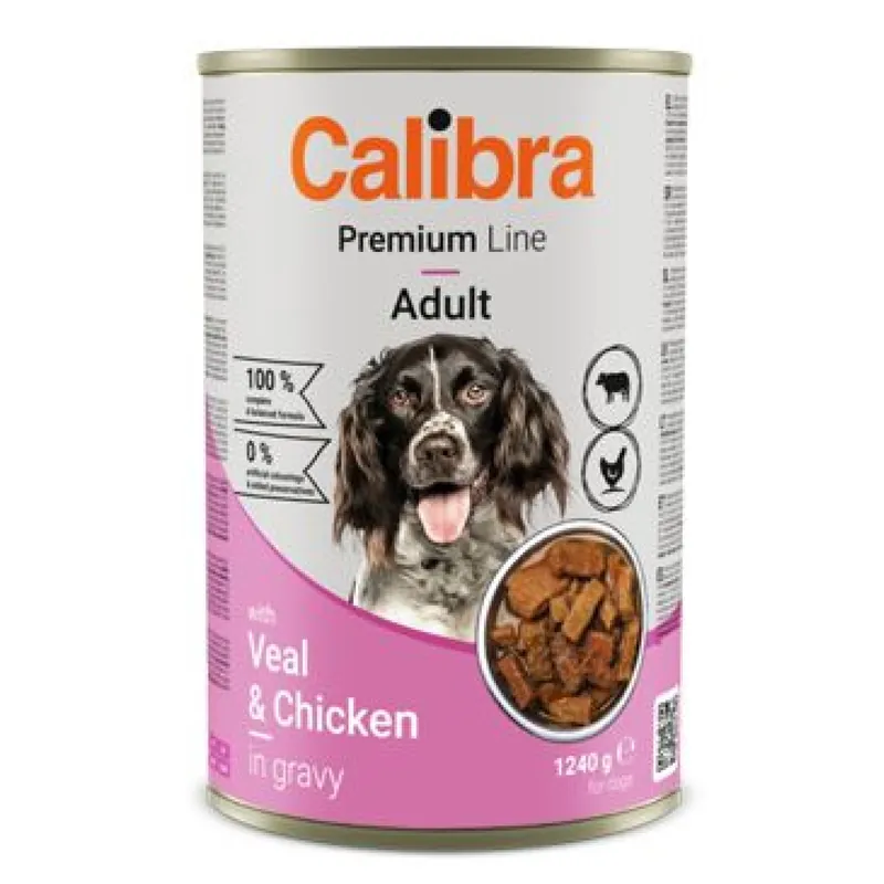 Calibra Dog Premium konz. with Veal&Chicken 1240g Actieprijs