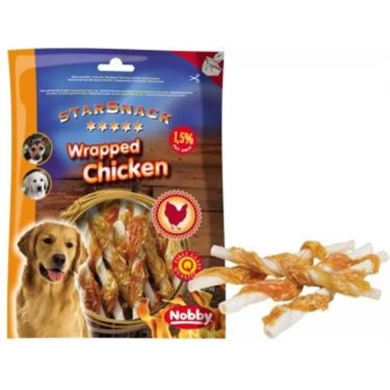 Nobby pamlsek - StarSnack Barbecue Wrapped Chicken 12,5 cm, 375 g Favoriet