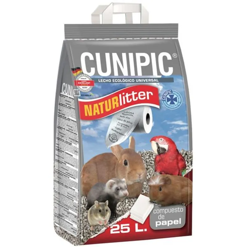 Exclusieve Aanbieding Podestýlka pro hlodavce Naturlitter paper Cunipic 25l / 7 kg