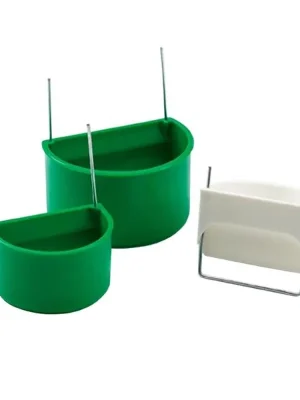 Krmítko/napáječka pták, půlkruh. zelené Duvo+ 7,5 cm Veilige Betaling