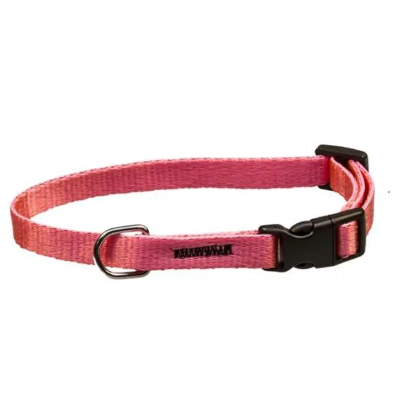 Obojek puppy nylon rozlišovací-růžový s černou přezkou BAFPET 1,00 x 18-26 cm Seizoensaanbieding