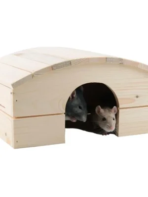 Laatste Versie Domek dřevo králík obloukovitá střecha 30 x 22 x 16 cm