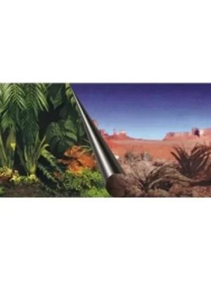 Actieprijs Pozadí akvarijní Jungle+Dessert EBI 120 x 50 cm
