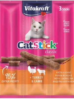 Dagaanbieding Vitakraft Stick mini cat krůta + jehněčí 3 ks