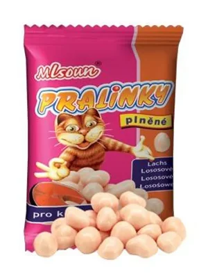 Gecertificeerd Mlsoun cat Pralinky plněné - losos 40 g