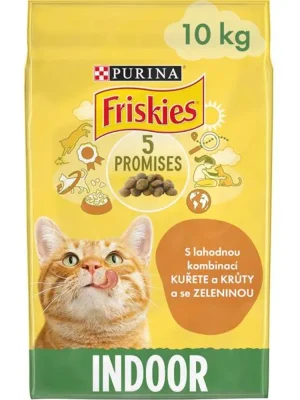 Friskies cat dry Indoor - kuře 10 kg Korting