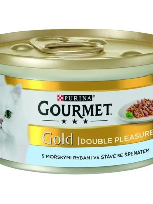 Gourmet Gold cat konz.-mořské ryby v omáčce se špenátem 85 g Bestseller