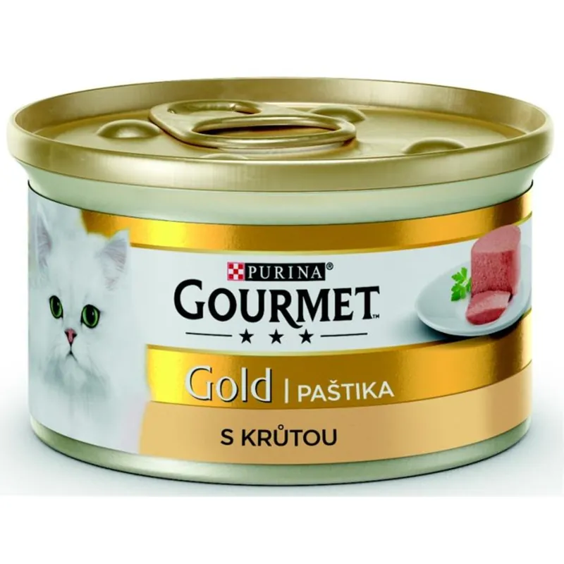 Gourmet Gold cat konz.-jemná paštika krůta 85 g Alleen Vandaag