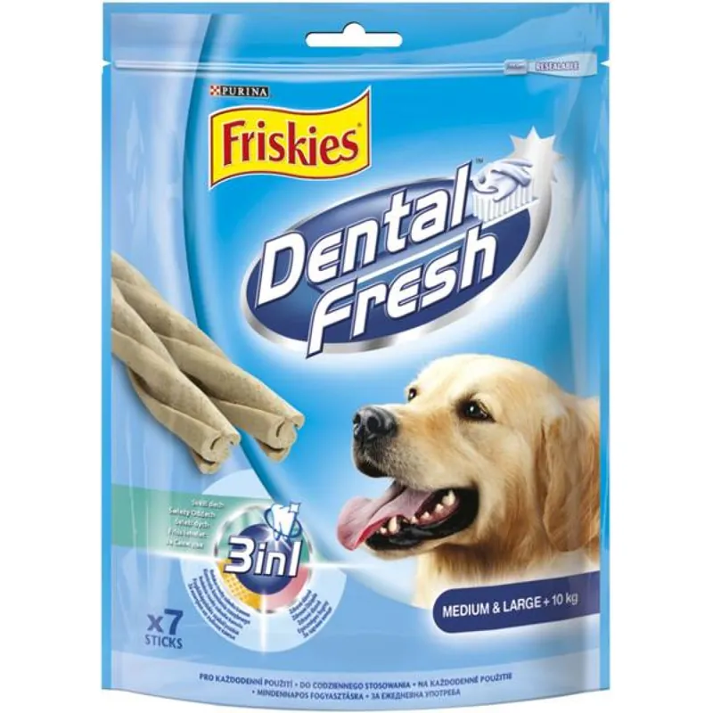 Weekendaanbieding Friskies snack dog - DentalFresh 3 v 1 "M" 180 g