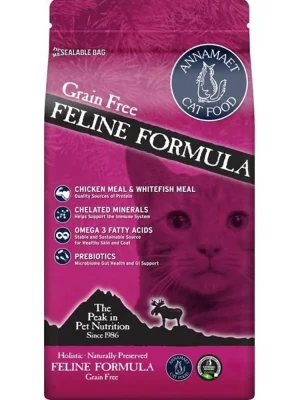 Annamaet Grain Free Feline Chicken & Fish (kočka) 1,81 kg (4lb) Lage Kosten