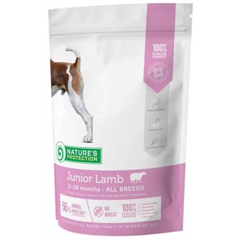 Nature‘s Protection Dog Dry Junior Lamb 500 g Gecertificeerd