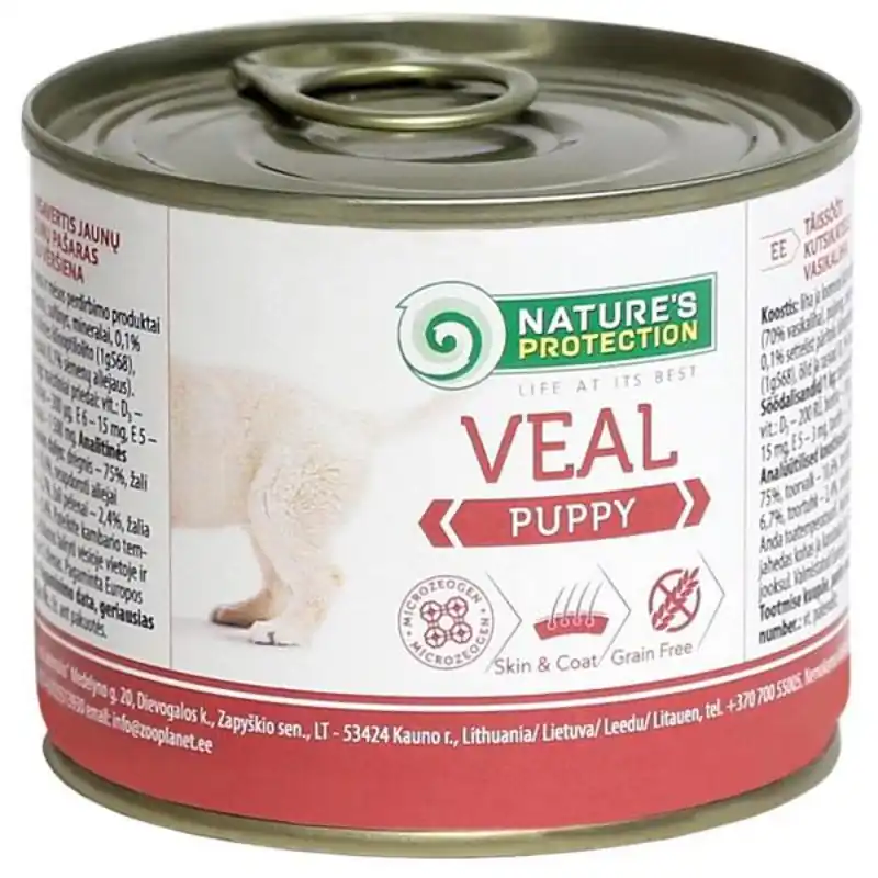 Nature‘s Protection Dog konz. Puppy telecí 200 g Fabrieksprijs