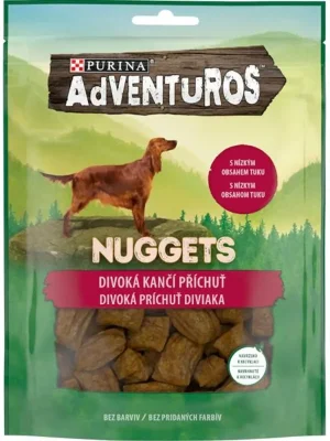 Adventuros snack dog - nugetky s kančí přích. 90 g Aanbieding