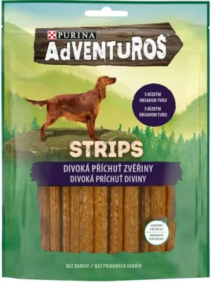 Adventuros snack dog - plátky se zvěřinou 90 g Seizoensaanbieding