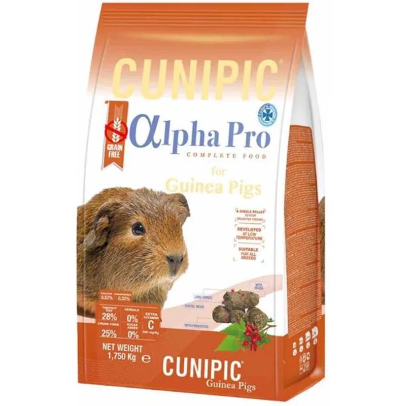 Cunipic Alpha Pro Guinea Pig - morče 1,75 kg Alleen Vandaag