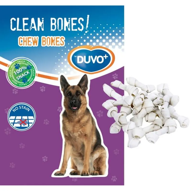 Fabrieksprijs Duvo+ bůvolí uzel bílý, 10cm, 18ks