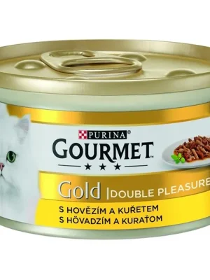 Gourmet Gold cat konz.-s hovězím a kuřetem 85 g Flitsaanbieding