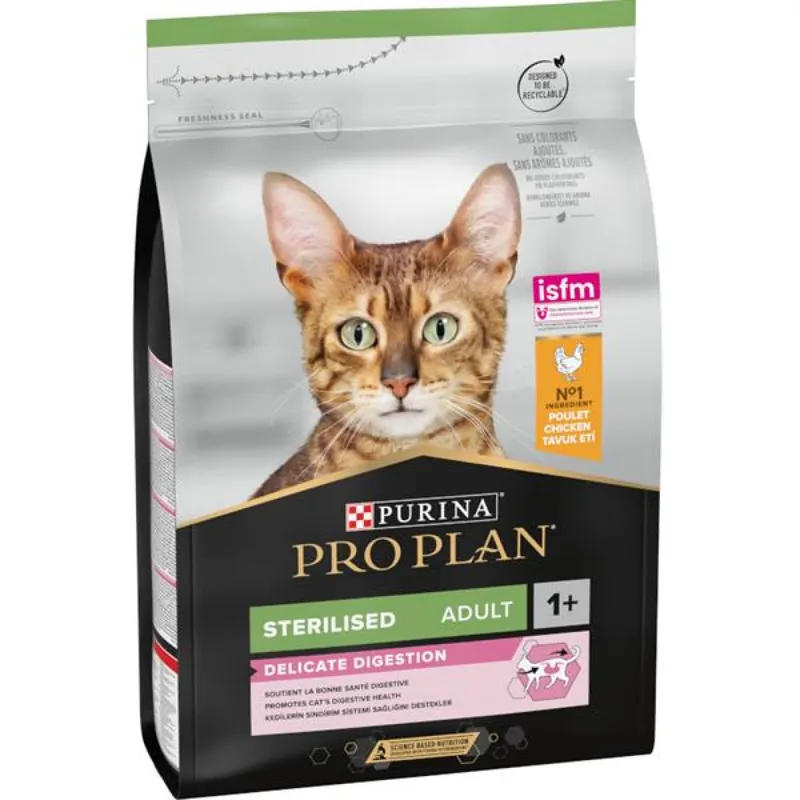 Beste Prijs Pro Plan Cat Adult Sterilised Delicate Digestion kuře 3 kg