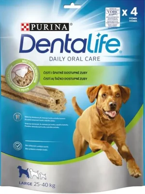 Purina DentaLife Large 142 g 25 - 40 kg 4tyčinky Actieprijs
