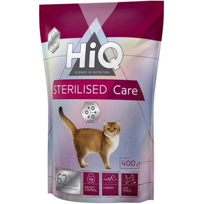 Superprijs HiQ Cat Dry Adult Sterilised 400 g