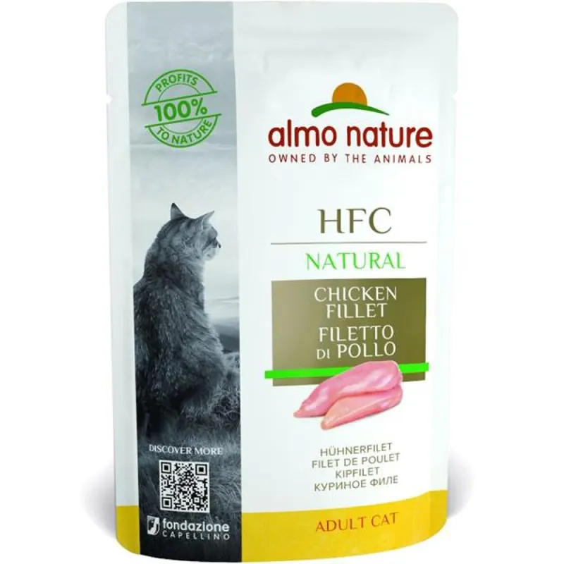 Almo Nature cat kaps. Natural-kuřecí filet 55g Goedkoop