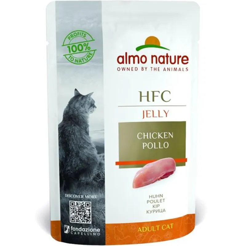Almo Nature cat kaps. Jelly-kuře 55g Dagaanbieding