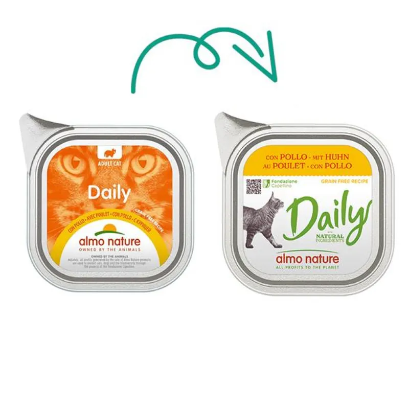 Almo Nature Daily Menu cat van. kuře 100g Betaalbaar