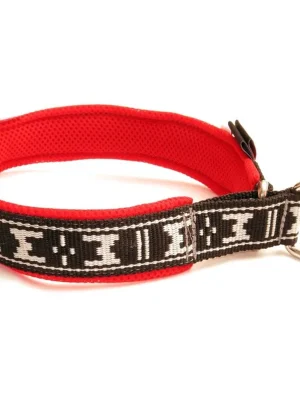Obojek nylon polstrovaný - červ. ManMat 52 cm Bestel Nu
