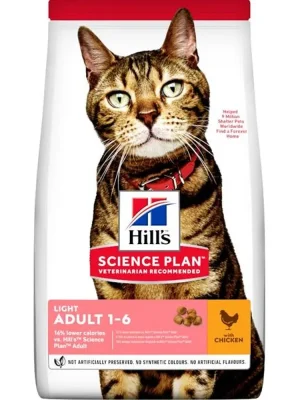 Gereduceerde Prijs Hill‘s Science Plan Feline Adult Light Chicken Dry 1,5 kg